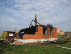 В деревне Жиливо сгорел дом