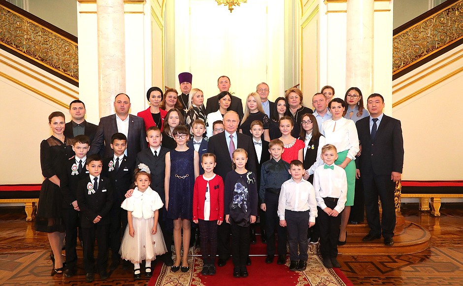 Встреча в Кремле Семья года 2017